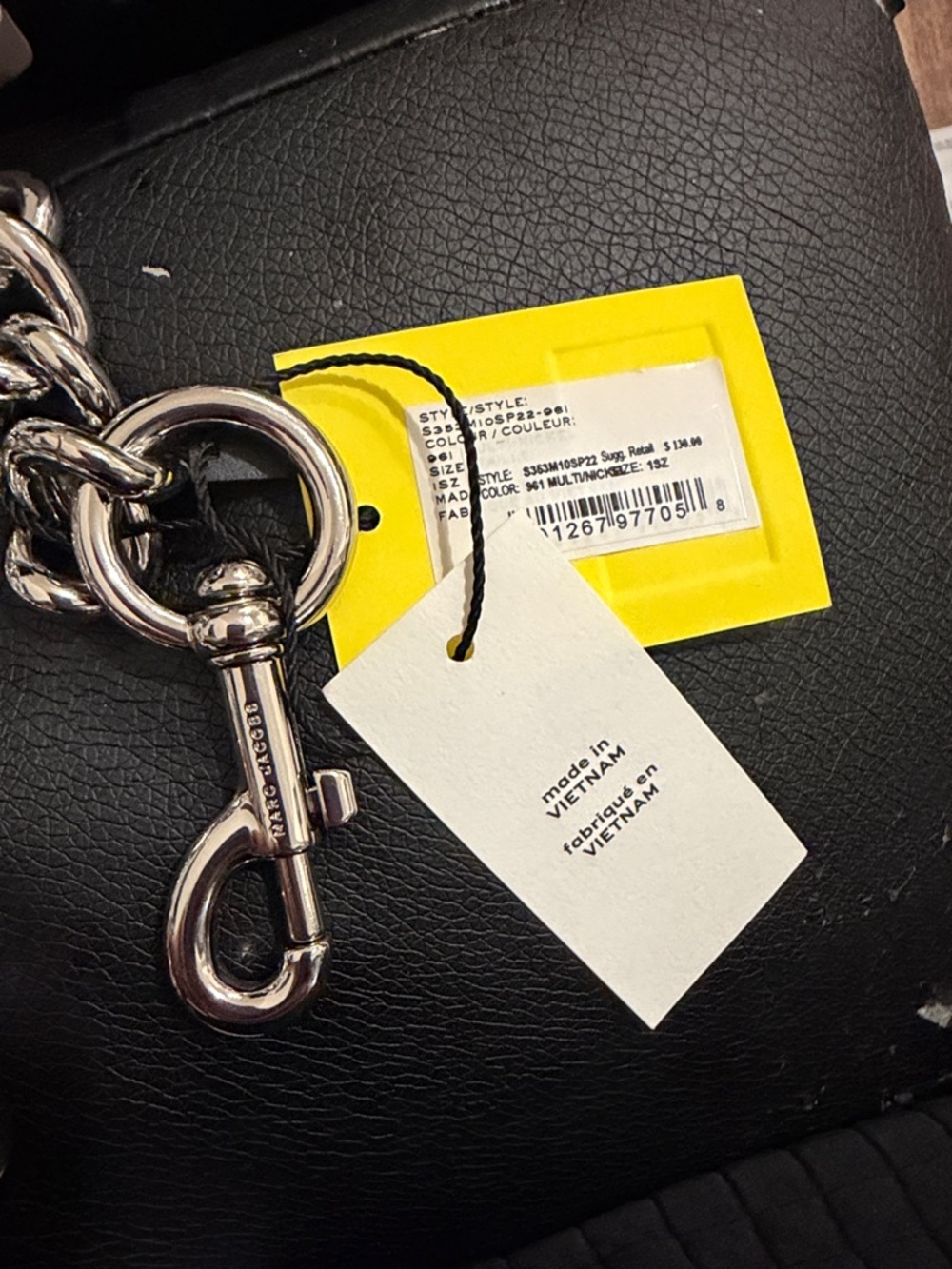 Marc Jacob NWT Charm-Detail Chain-Link Bag Strap - Picture 3 of 3